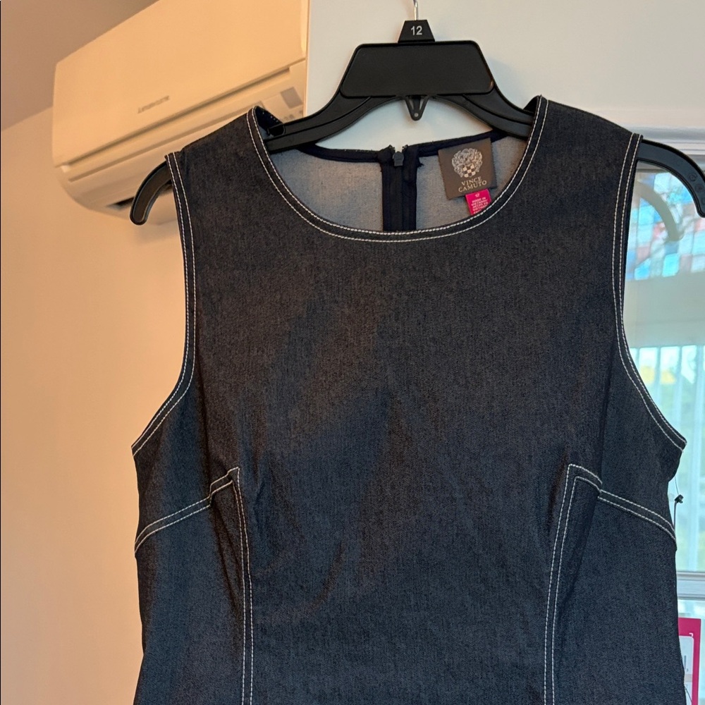 Vince Camuto Navy Midi Dress - Picture 6 of 7